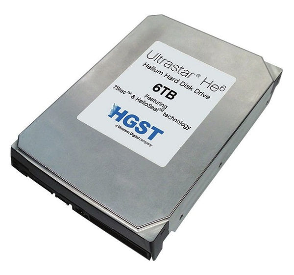 HGST HUS726060ALS641 Ultrastar He6 6Tb 7200RPM SAS-II 6.0Gbps 3.5-Inch LFF Hard Drive