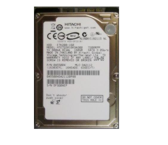 HGST HTE722016K9A300 Travelstar E7K200 160Gb 7200Rpm SATA 2.5-Inch Hard Drive