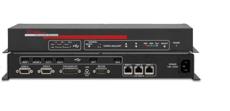 Hall Research U97-Ultra-2B-R 2560X1440 50/60Hz All-In-One Console Extender & Receiver