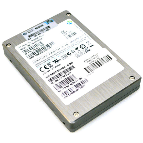 Hewlett Packard MO0200EBTJU 200Gb 3G MLC SFF Serial-ATA 2.5-Inch Internal Solid State Drive (SSD)