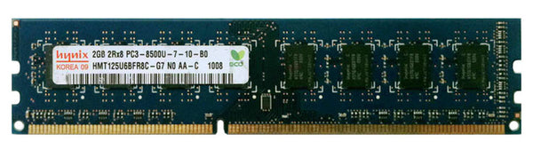 Hynix HMT125U6BFR8C-G7N0 2GB PC3-8500 DDR3-1066MHZ Non-ECC Unbuffered CL7 240-PIN DIMM Memory Module