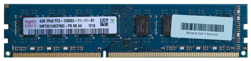 Hynix HMT351U6CFR8C-PB 4GB PC3-12800 DDR3-1600MHz non-ECC Unbuffered CL11 240-Pin Dual Rank HYNIX Memory Module