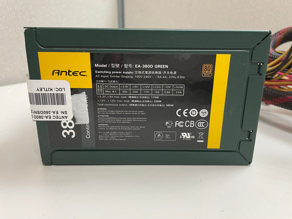 Antec Ea-380D Green Earthwatts Green 380Watts Continuous Power 20+4Pin Active Pfc Atx Power Supply