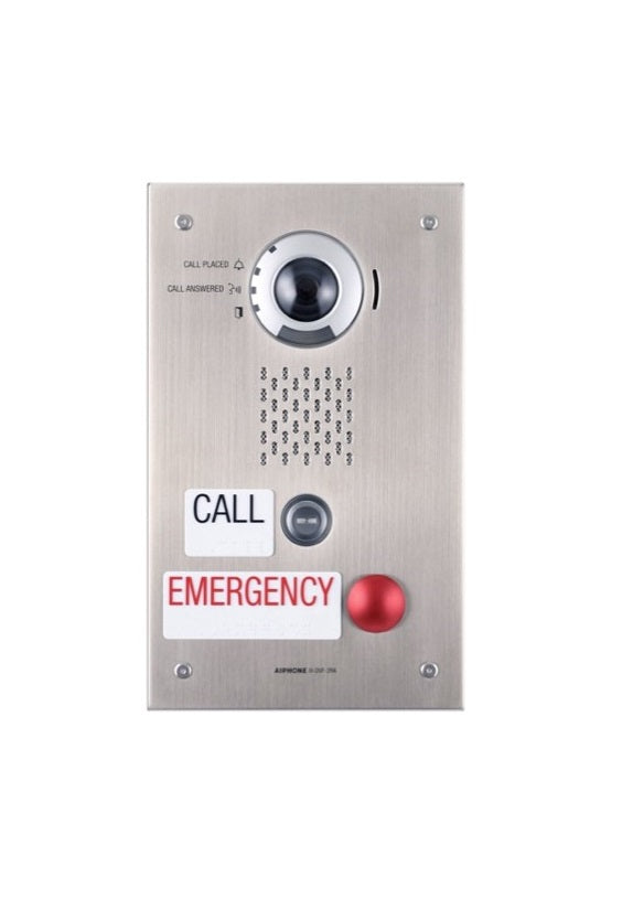 Aiphone Ix-Dvf-2Ra Ix Flush Mount 1-Channel Stainless Steel Video Emergency Station Gad