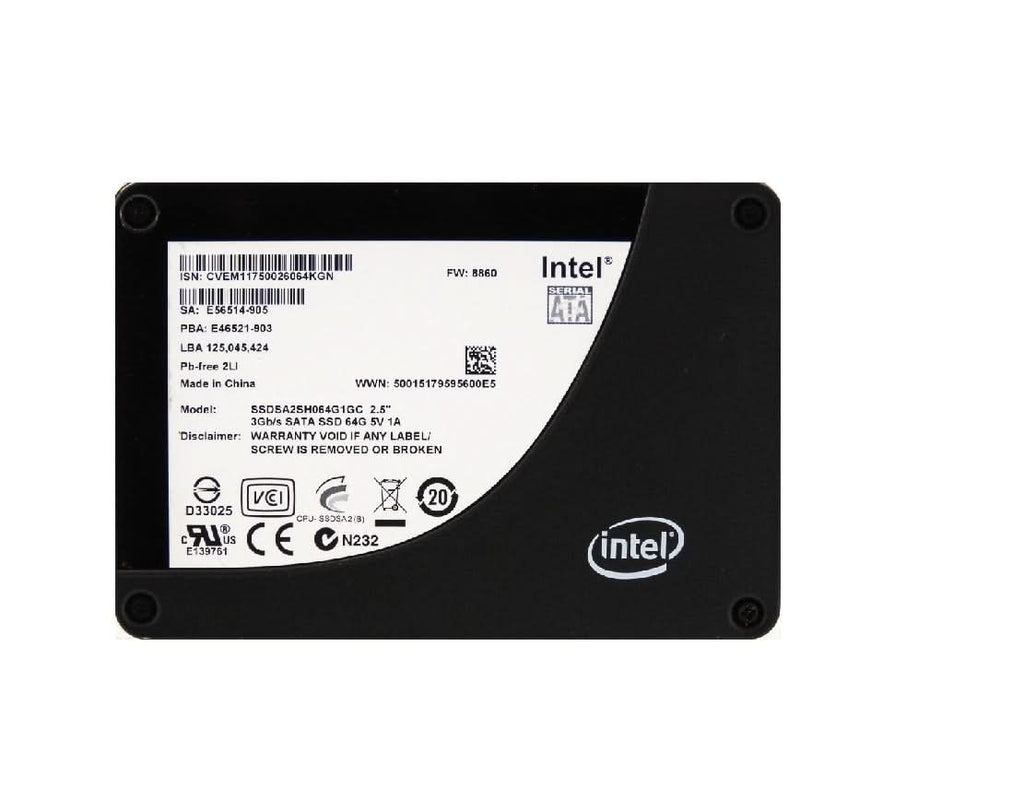 905 Sata 3gb Ssd Intel SSDSA2SH064G1GC X25-E 64Gb SLC SATA-II SSD