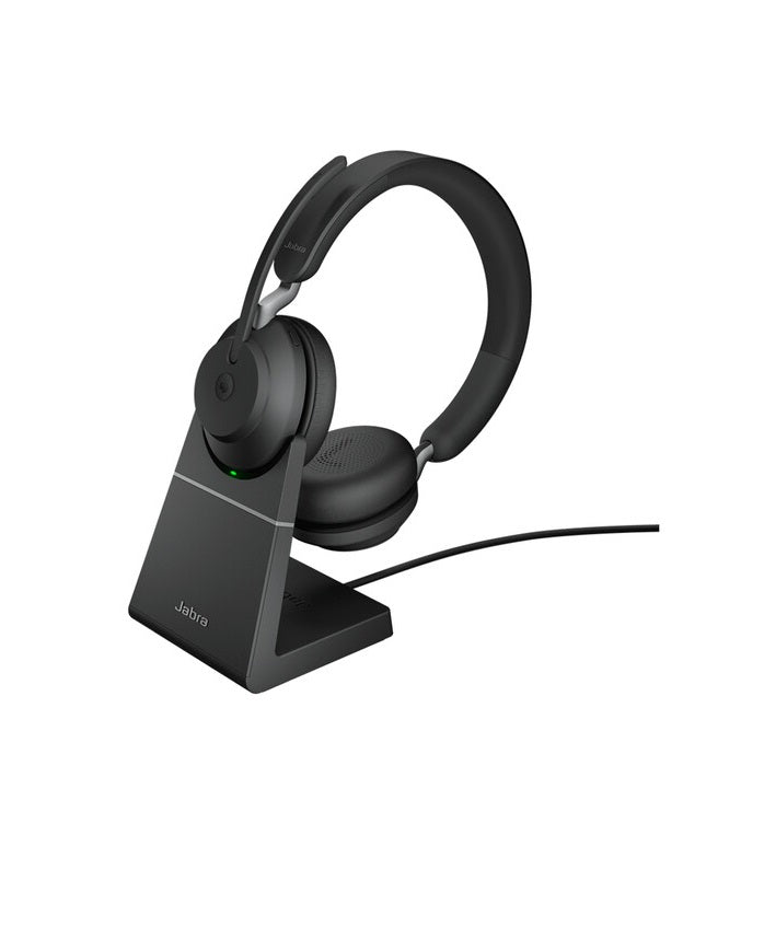 Jabra 26599-999-989 Evolve2 65 MS Stereo 1.6-Inch Wireless On-Ear Headset with Stand