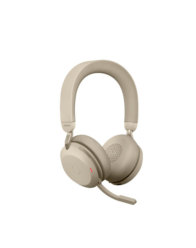 Jabra 27599-989-898 Evolve2 75 1.6-Inch 5-20000Hertz UC Noise-Canceling Beige Wireless Headset