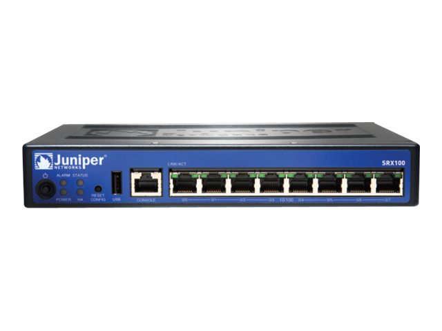 Juniper Networks SRX100H Eight-Ports Services Gateway Rack-Mountable Network Security Module