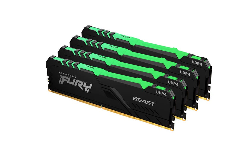 Kingston KF426C16BB2AK4/64 FURY Beast 64GB 4x16GB DDR4 Memory Module.