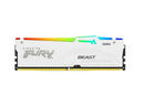 Kingston KF552C40BWAK4-128 128GB Fury Beast White RGB DDR5 SDRAM Memory Kit