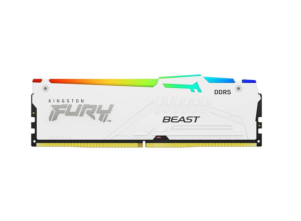 Kingston KF552C40BWAK4-128 128GB Fury Beast White RGB DDR5 SDRAM Memory Kit