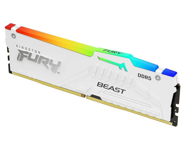 Kingston KF556C40BWA-32 32GB Fury Beast White RGB XMP DDR5 SDRAM Memory