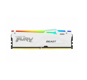 Kingston KF556C40BWAK2-64 64GB Fury Beast White RGB XMP DDR5 SDRAM Memory Module