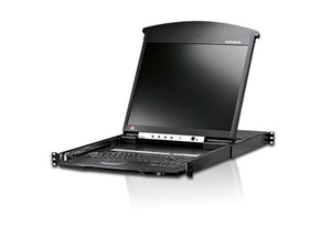 Aten KL1516AM 17-Inch LCD 16-Ports High-Density Dual Rail CAT5 Console KVM Switch