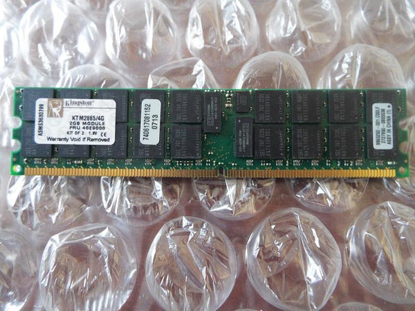 Kingston Technology KTM2865/4G 4Gb (2x2) 240-Pin PC2-3200 DDR2-400MHz SDRAM CL3 ECC Registered Memory Module