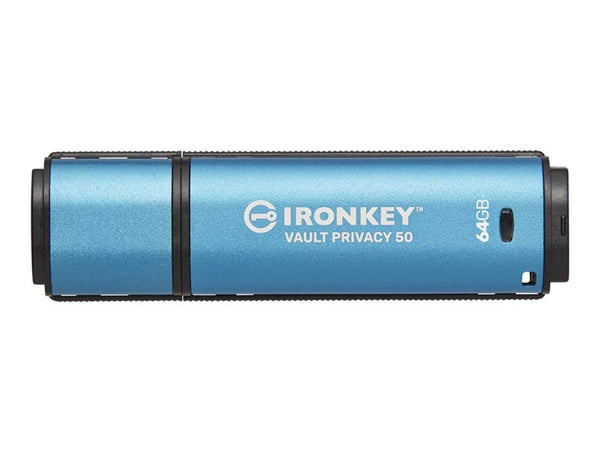 64GB IRONKEY VAULT PRIVACY 50 AES-256 ENCRYPTED, FIPS 197 (BULK PACK)