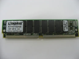 Kingston KTH715/64 64MB (2X32MB) FPM DRAM 72-Pin ECC Memory Module