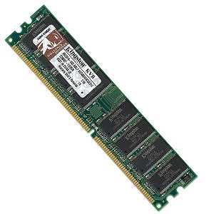 Kingston KVR400X64C3A/512 / 99U5193-095.A00LF 512MB PC3200 DDR-400MHz non-ECC Unbuffered CL3 184-Pin DIMM Memory Module