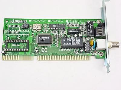 Network Interface Plug In Kingston Technology KNE2021LC Single-Slot Ethernet 10Base-T IEEE 802.3 ...