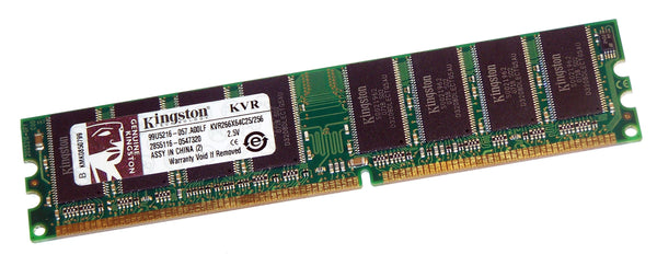 Kingston Technology KVR266X64C25/256 256MB PC2100 DDR-266MHz non-ECC Unbuffered CL2.5 184-Pin DIMM Memory Module