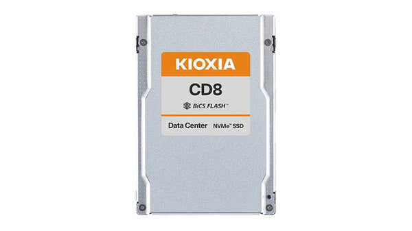Kioxia KCD8DPUG15T3 CD8-R Series 15,360 GB 2.5in PCIe 5.0 NVMe 2.0 BiCS Flash TLC SED Solid State Drive