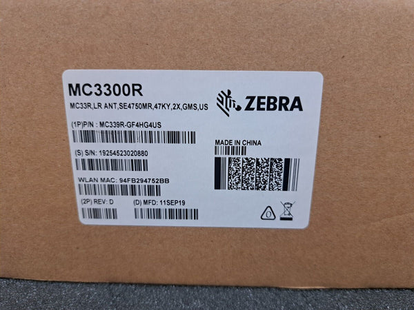 Zebra Mc339R-Gf4Hg4Us Mc3390R 4.0-Inch 2D-Imager Rfid Mobile Computer Scanner Gad