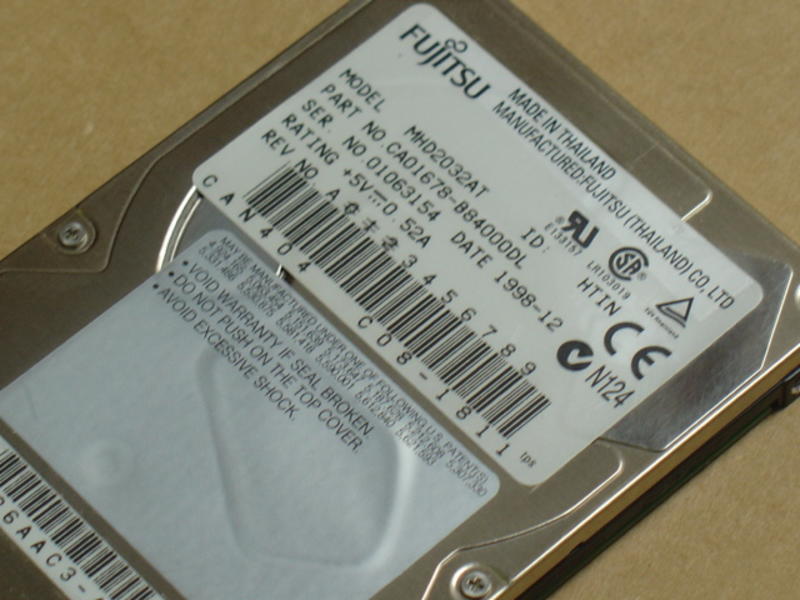 Fujitsu 3.25Gb 4000RPM 9.5mm Ultra DMA/ATA-2 Laptop Hard Drive