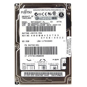 Fujitsu MHT2060AT 60.0GB 4200 RPM 9.5MM Ultra DMA/ATA-6 IDE/EIDE Hard Drive
