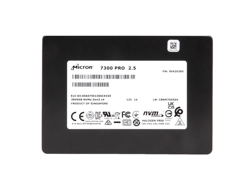 Micron MTFDHBG3T8TDF-1AW4ZABYYR 7300Pro 3.84TB PCIe M.2 SSD