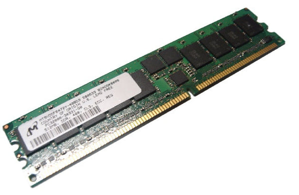 Micron MT9VDDF6472Y-40BD3 512MB PC3200 DDR-400MHZ ECC Registered CL3 184-PIN DIMM Memory Module