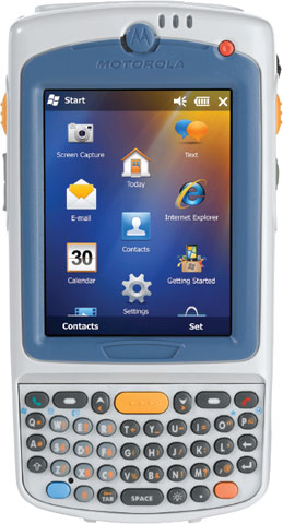 Motorola MC75A0-H80SWQQAAWR MC75A0 Symbol MC75 HC 2D DL 256/1Gb Qwerty Phone Size Barcode Scanner