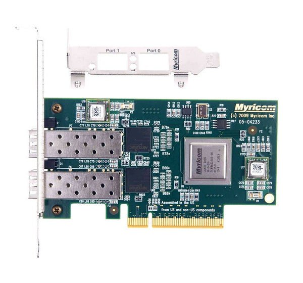 Myricom 10G-PCIE-8B-2S Dual-Port 10GbE PCIe SFP+ Plug-in Host Bus Adapter