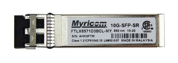 Myricom FTLX8571D3BCL-MY 10GBase-SR Multi-Mode Hot-Pluggable SFP+ Transceiver