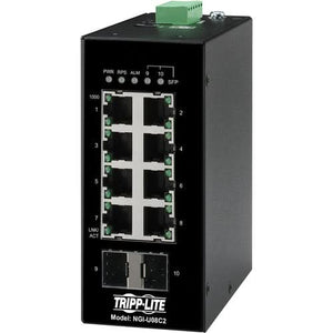 Tripp Lite NGI-U08C2 8-Port 11W 12–60 V D DIN-rail Ethernet Switch