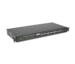 Tripp Lite NGS24C2POE 24-Port 52 Gbps 300W DIN-rail Ethernet Switch