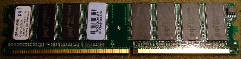 PQI MDAD-423HA 512Mb DDR-400MHz Dimm Memory Module