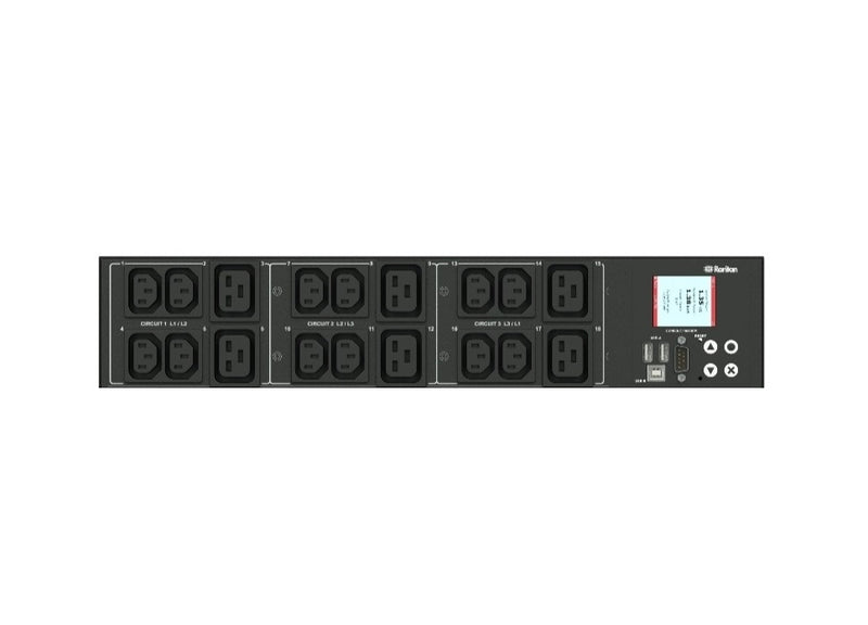 Raritan PX3-5599JV 18-Outlets 3-Phase 200V AC 30A Rack Power Distribution Unit.