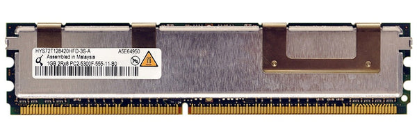 Qimonda 1GB DDR2-667MHz ECC Fully Buffered 240-Pin DIMM Dual Rank Memory (HYS72T128420HFD-3S-A)