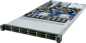 Gigabyte R183-ZF1-AAJ1 1U AMD EPYC Dual Processor 12 x 2.5in NVMe 2000W Server