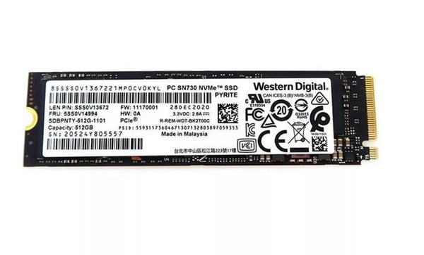 Western Digital SDBPNPZ-512G-XI IX SN530 512GB PCI Express M.2 Solid State Drive