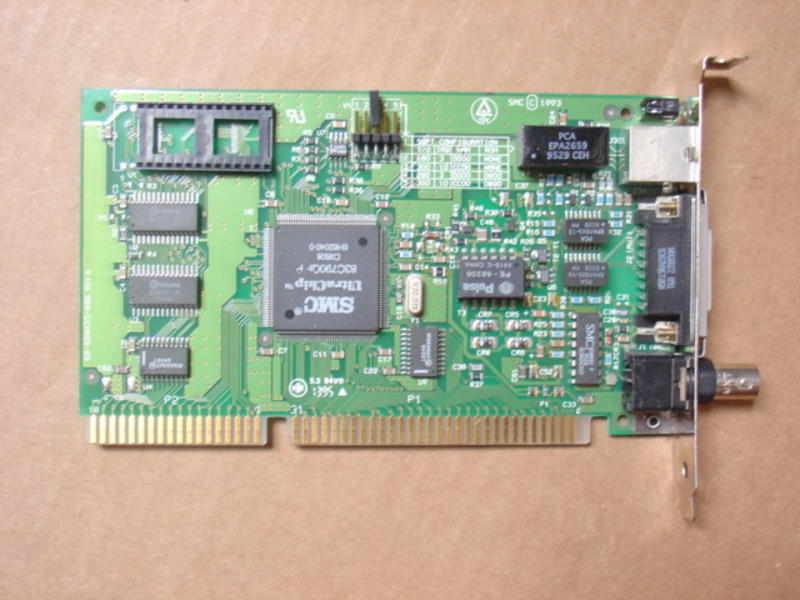 SMC 10MBPS ISA Network Interface Card
