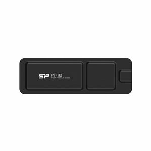 Silicon Power SP010TBPSDPX10CKAD PX10 1TB Gen2X2 Type-C with USB Dongle Black Portable Solid State Drive