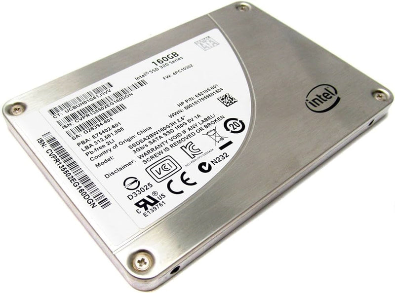 Intel Ssdsa2Bw160G3H 320 Series 160Gb Mlc Serial Ata-Ii 2.5-Inch Internal Solid State Drive (Ssd)