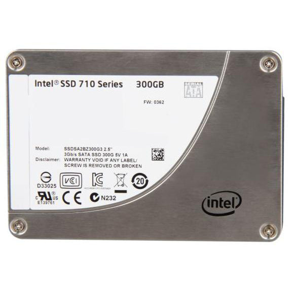 Intel SSDSA2BZ300G301Lyndonville 710 Series 300Gb SATA 2.5-Inch eMLC SSD