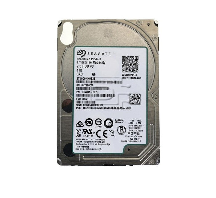 Seagate ST1000NX0333-40PK 1TB SAS-12Gbps 7200RPM 2.5-Inch Hard Drive