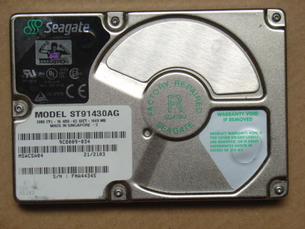 Seagate 1.45GB 4500RPM 12.7MM Ultra ATA-3 ( IDE/EIDE)