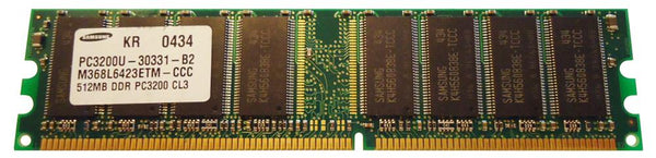 Samsung M368L6423ETM-CCC 512MB PC3200 DDR-400MHz non-ECC Unbuffered 184Pin DIMM Memory Module