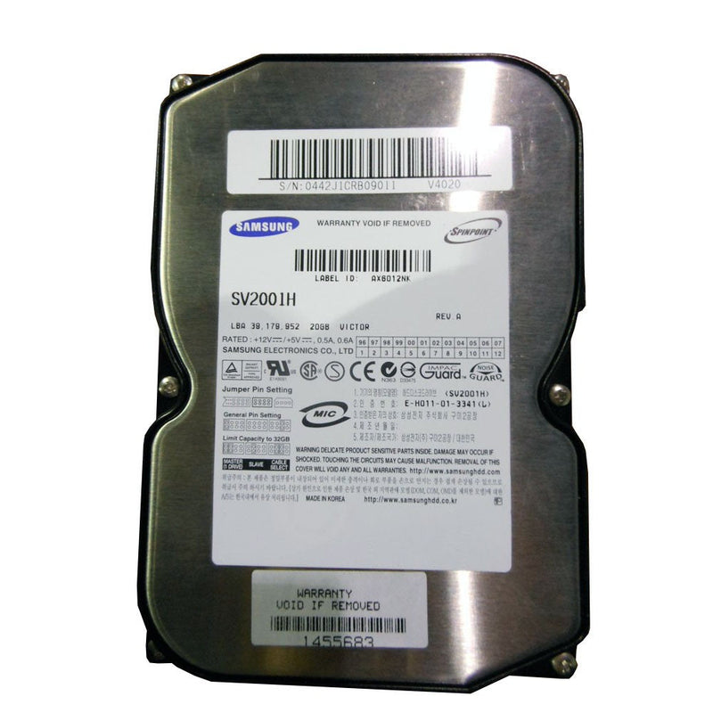 Samsung SV2001H 20Gb 5400Rpm PATA 3.5-Inch Internal Hard Drive