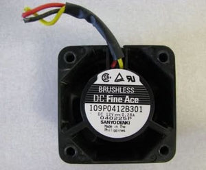 Sanyo Denki 12Volts 0.28A Brushless Cooling Fan (109P0412B301)