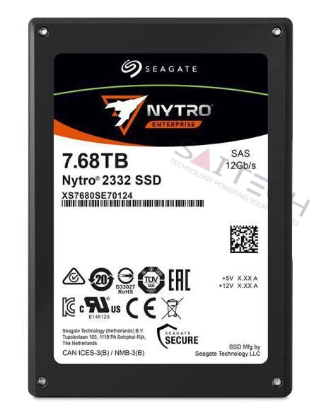 Seagate Xs7680Se70124 Nytro 2332 7.68Tb Sas 12Gbps 2.5-Inch Solid State Drive. Drive